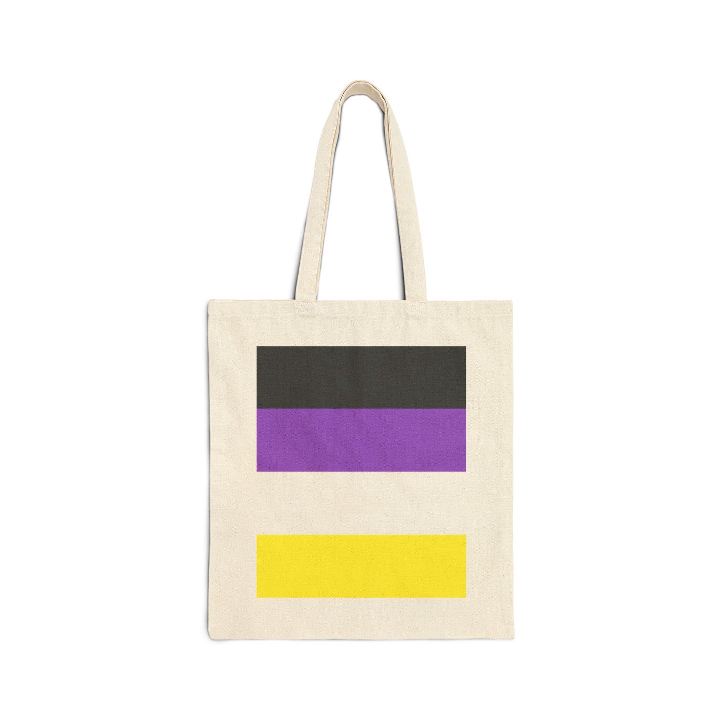 Nonbinary Flag Pride Canvas Tote