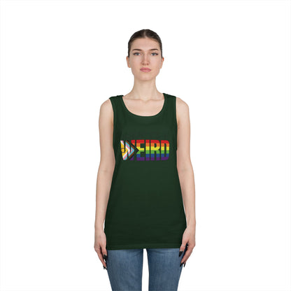 Queer As In Weird Unisex Heavy Cotton Tank Top