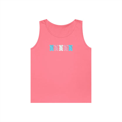 Trans Pride Gummy Bears Unisex Heavy Cotton Tank Top