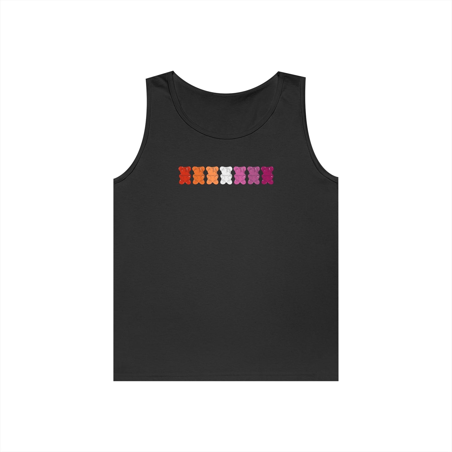 Lesbian Pride Gummy Bears Unisex Heavy Cotton Tank Top