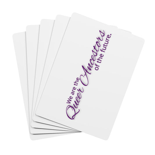 We Are the Queer Ancestors of the Future Pride Flag Playing Cards