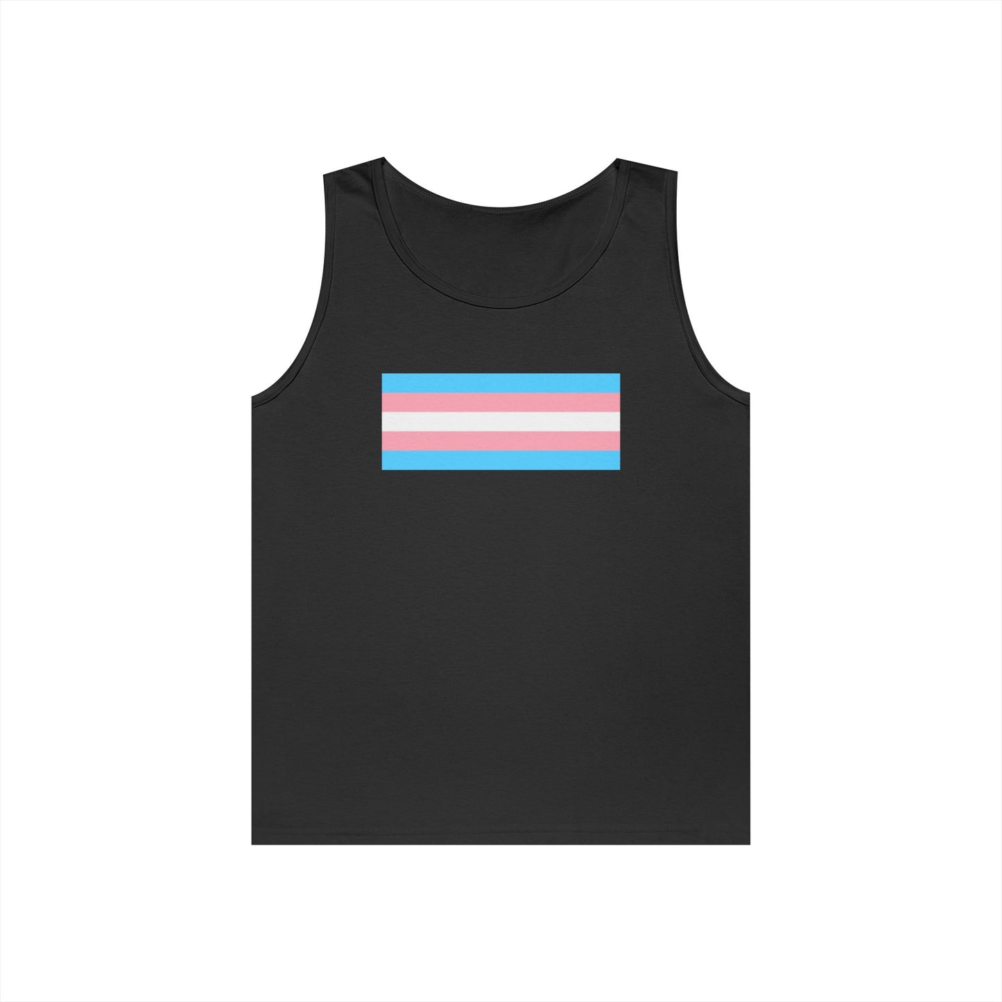 Trans Pride Flag Unisex Heavy Cotton Tank Top
