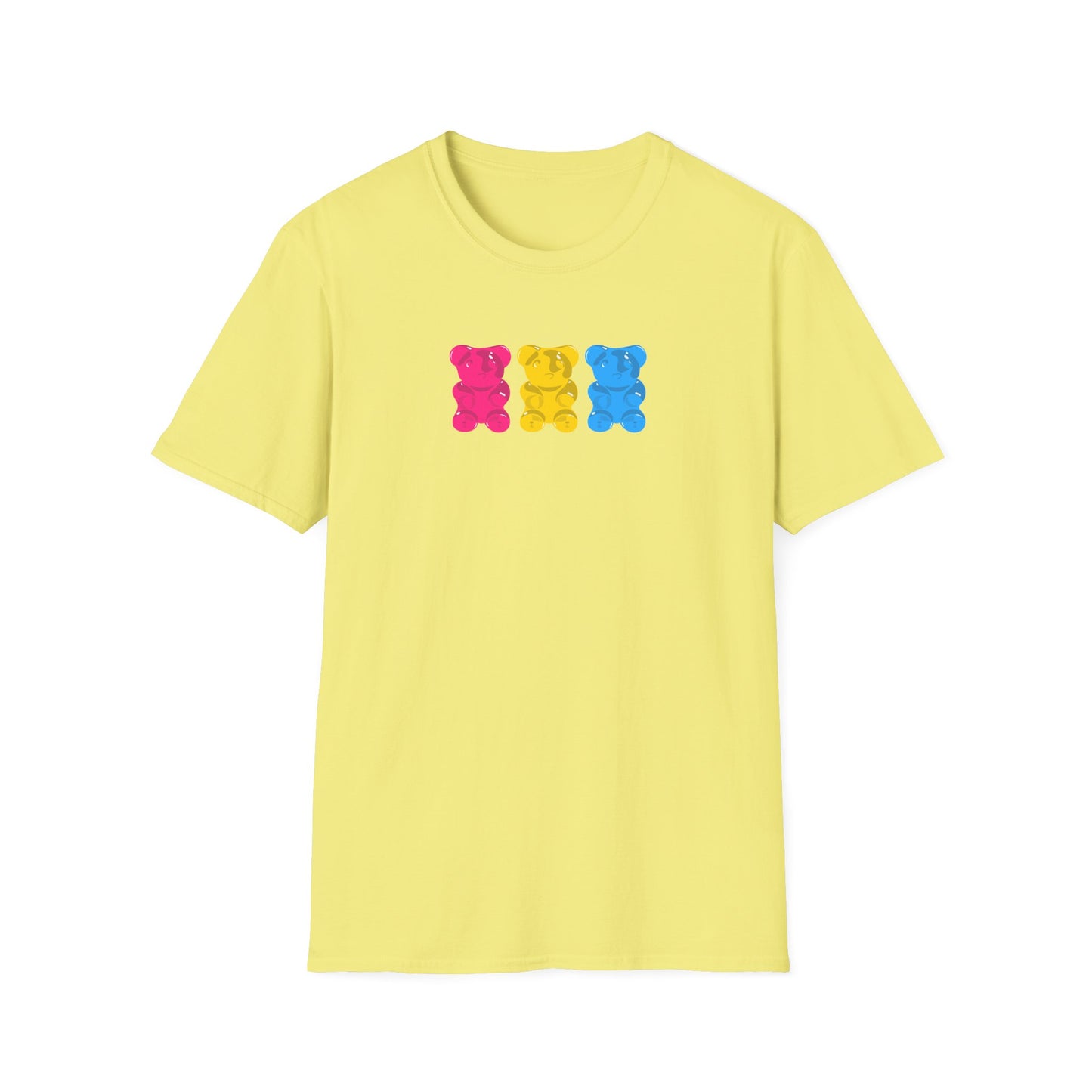 Pansexual Pride Gummy Bears Unisex Softstyle T-Shirt