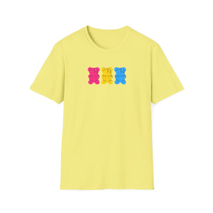 Pansexual Pride Gummy Bears Unisex Softstyle T-Shirt