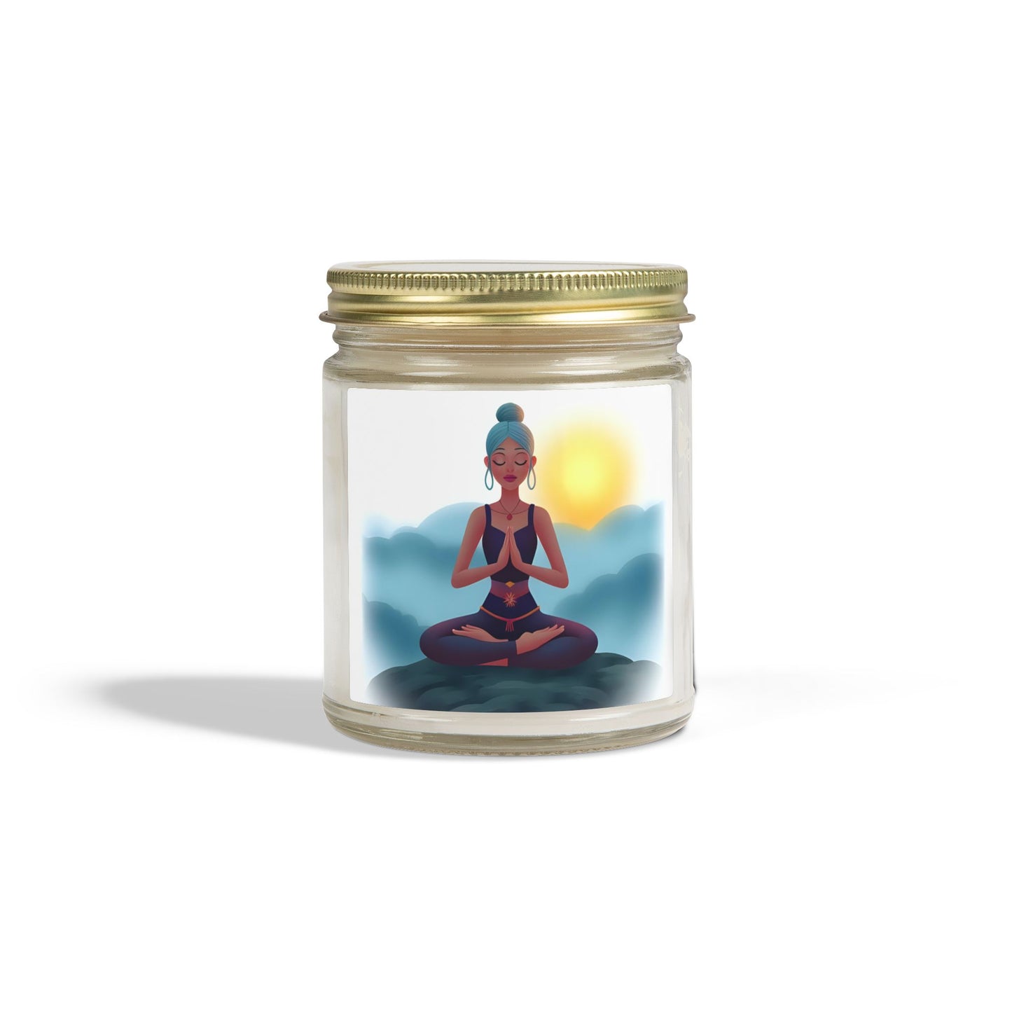 Cloud Meditation Scented Candles, Coconut Apricot Wax (4oz, 9oz)