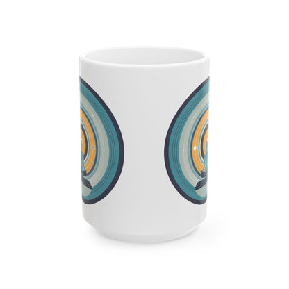 Circle of Meditation Ceramic Mug, (11oz, 15oz)