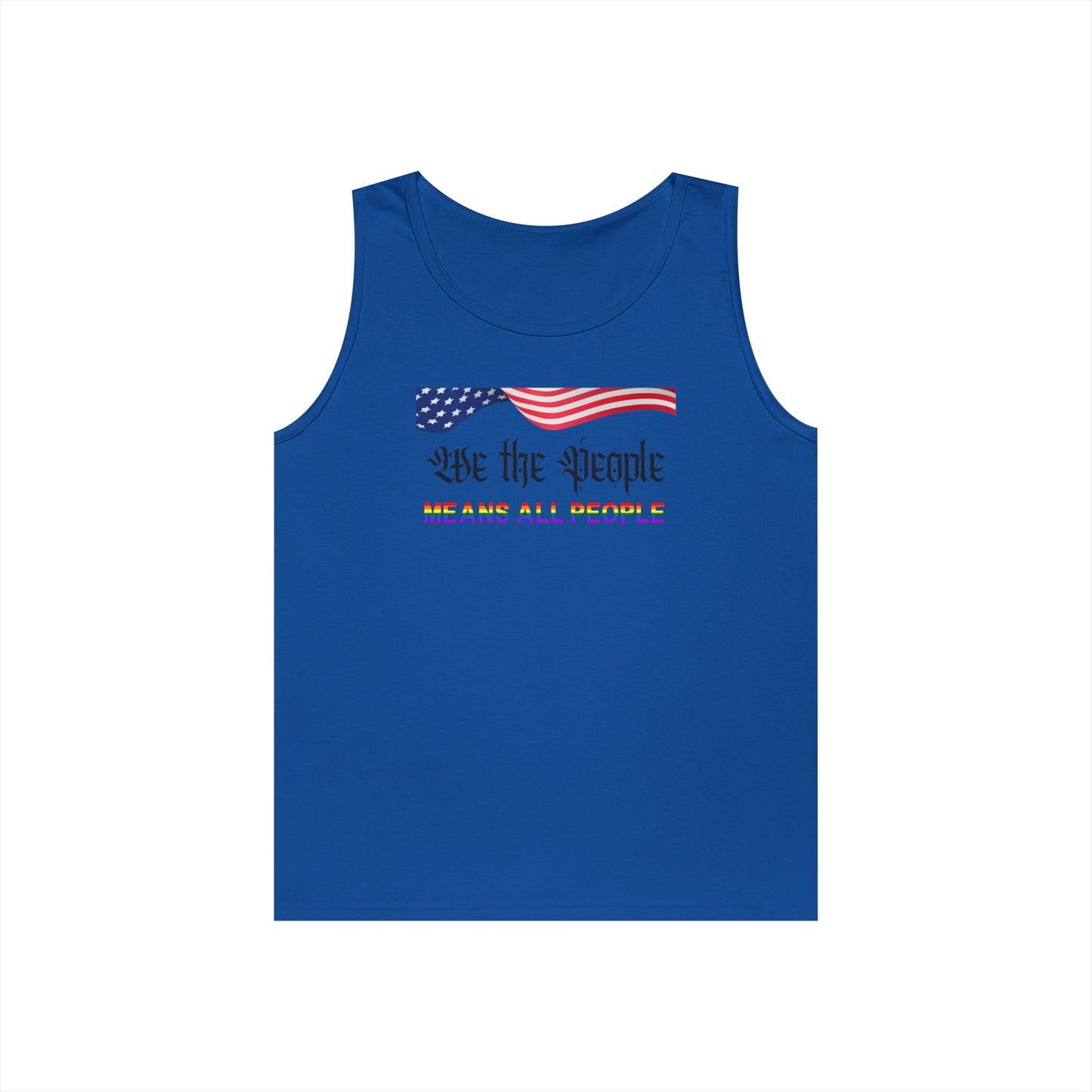 We the People Means All People Unisex Heavy Cotton Tank Top