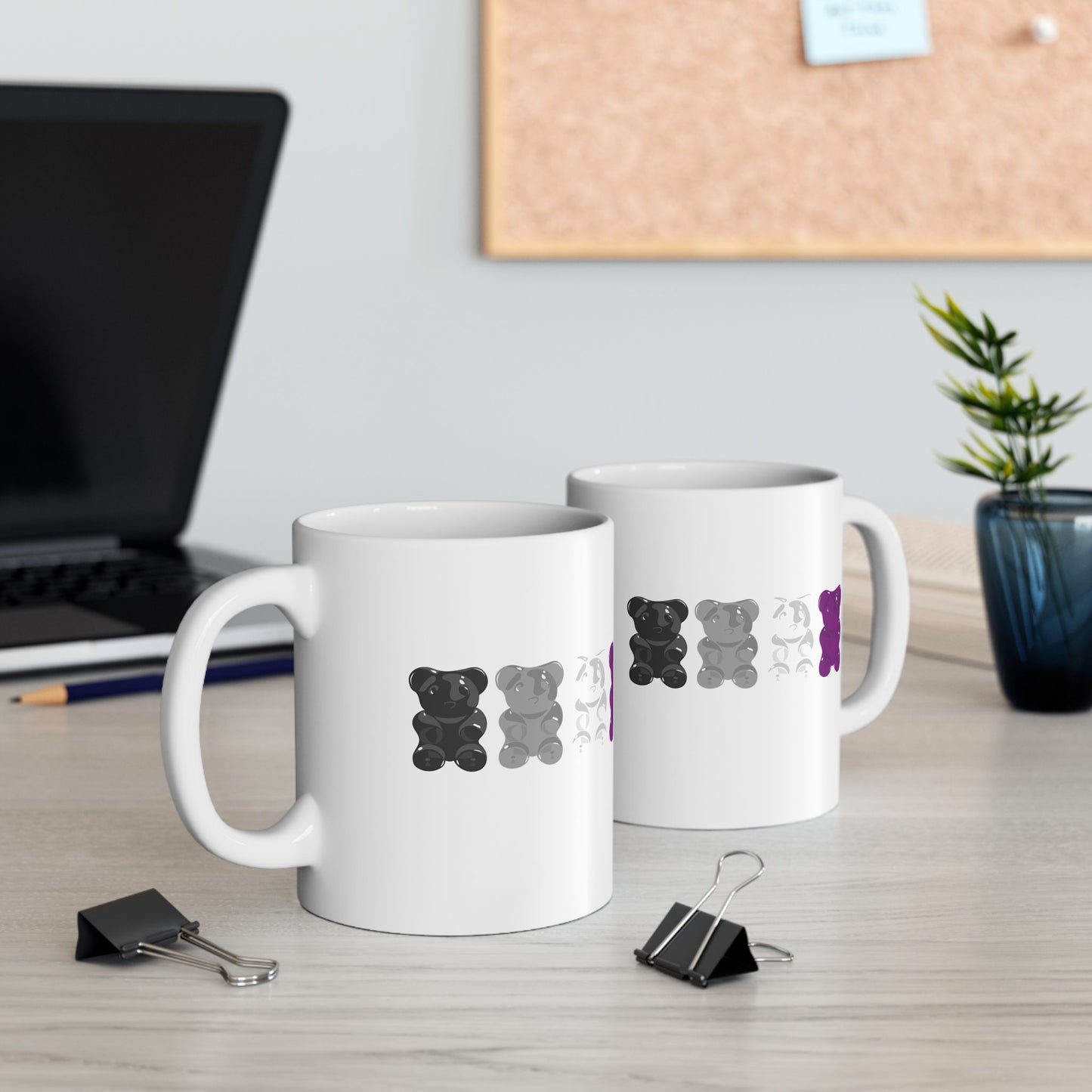 Asexual Pride Gummy Bears Coffee Mug (11oz/15oz)