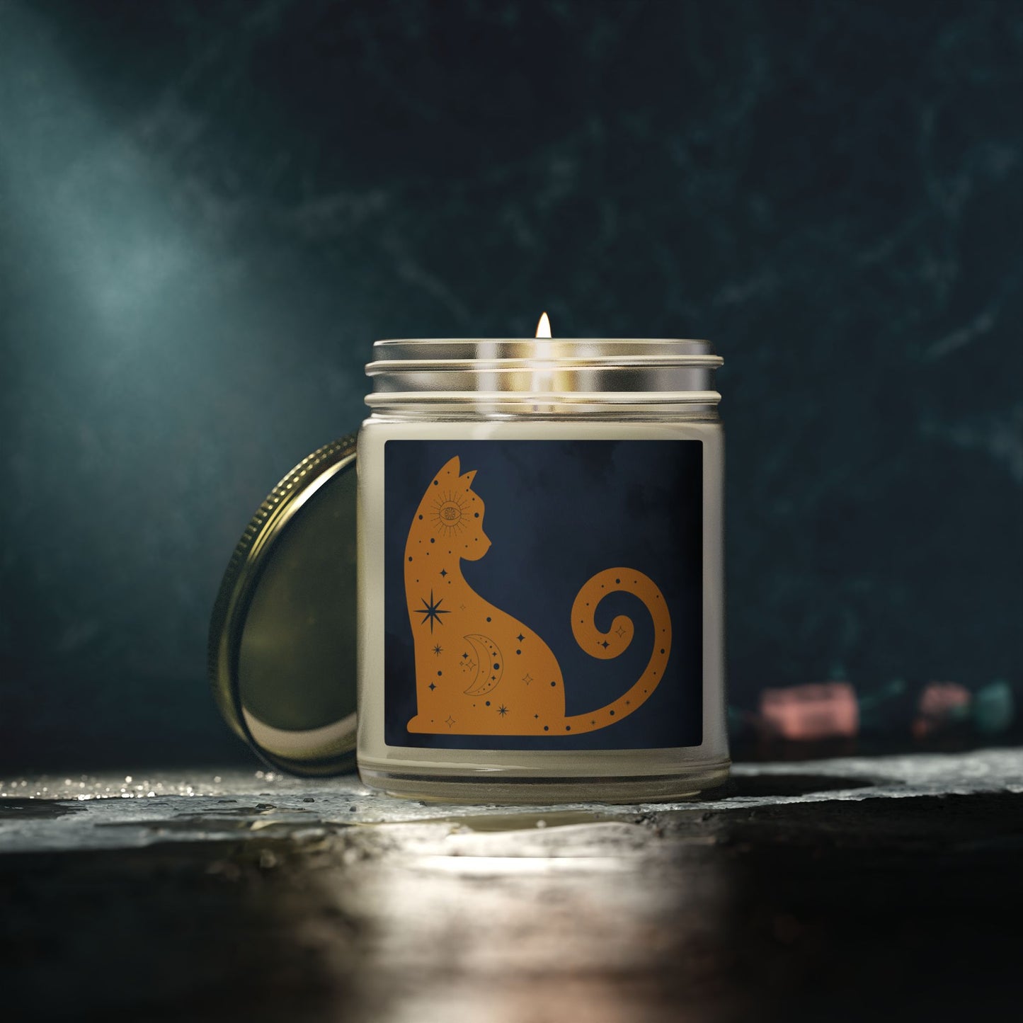 Cosmic Comforts Scented Candles, Coconut Apricot Wax (4oz, 9oz)