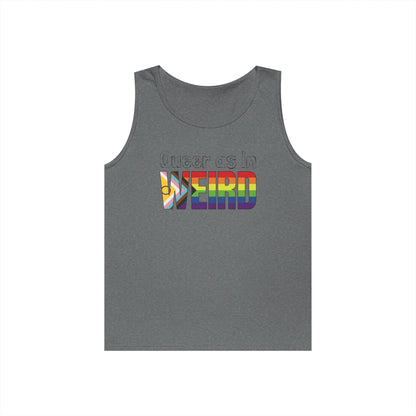 Queer As In Weird Unisex Heavy Cotton Tank Top