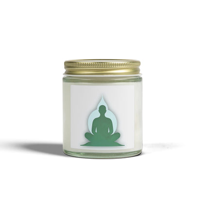 Yoga Mindful Meditation Scented Candles, Coconut Apricot Wax (4oz, 9oz)