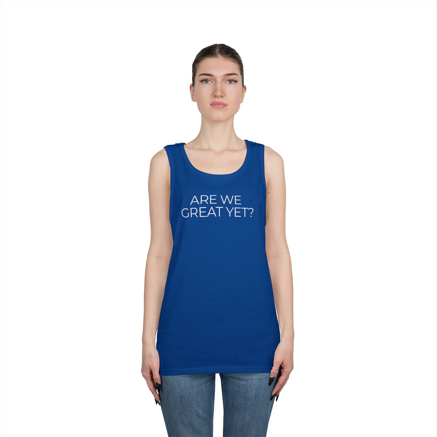 Are We Great Yet Unisex Heavy Cotton Tank Top