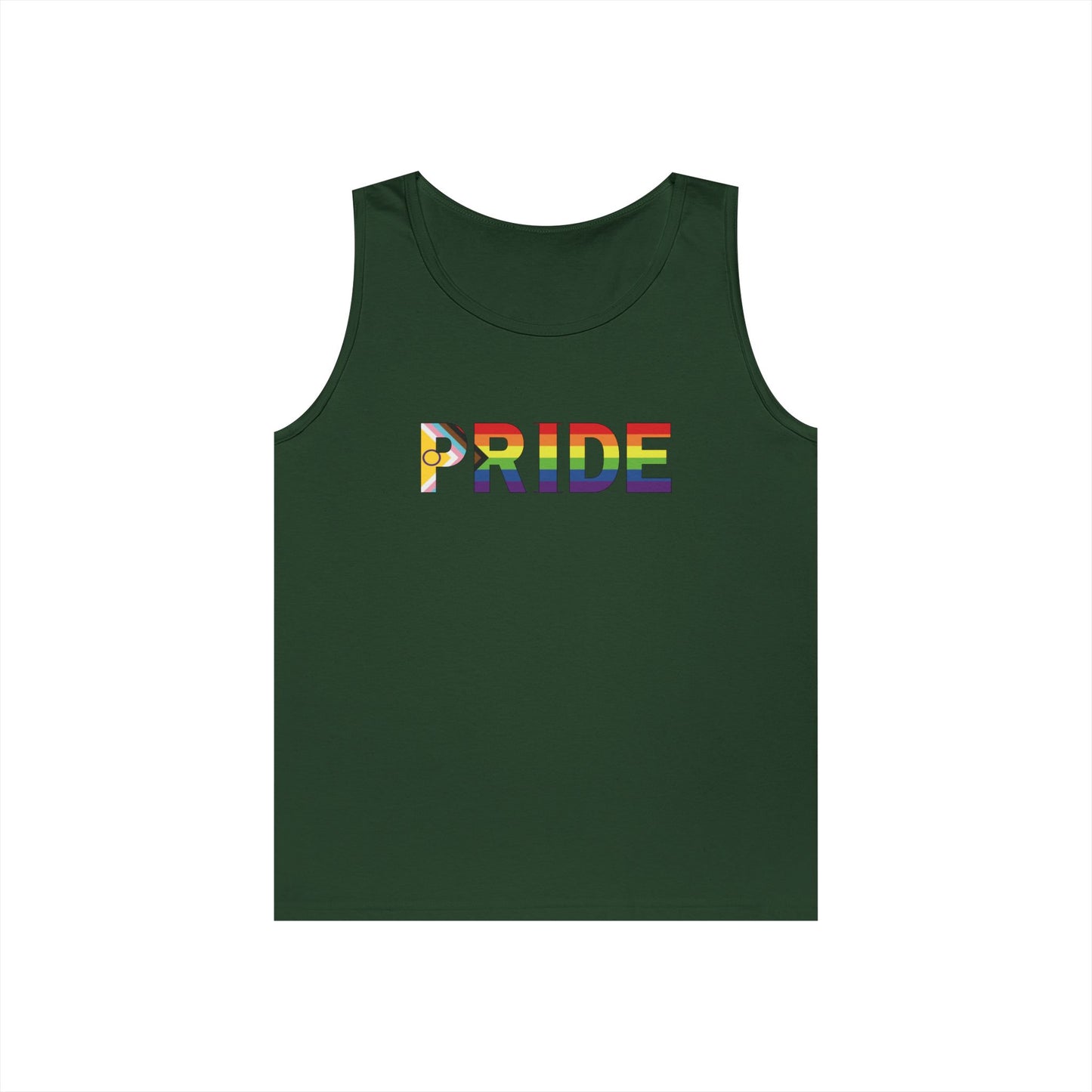 Inclusive Rainbow PRIDE Unisex Heavy Cotton Tank Top