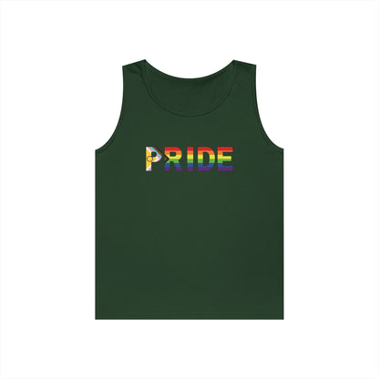 Inclusive Rainbow PRIDE Unisex Heavy Cotton Tank Top