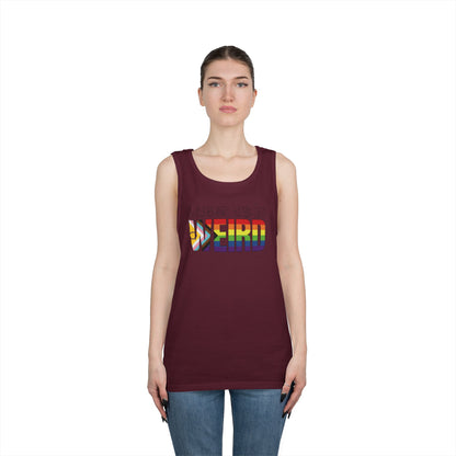 Queer As In Weird Unisex Heavy Cotton Tank Top