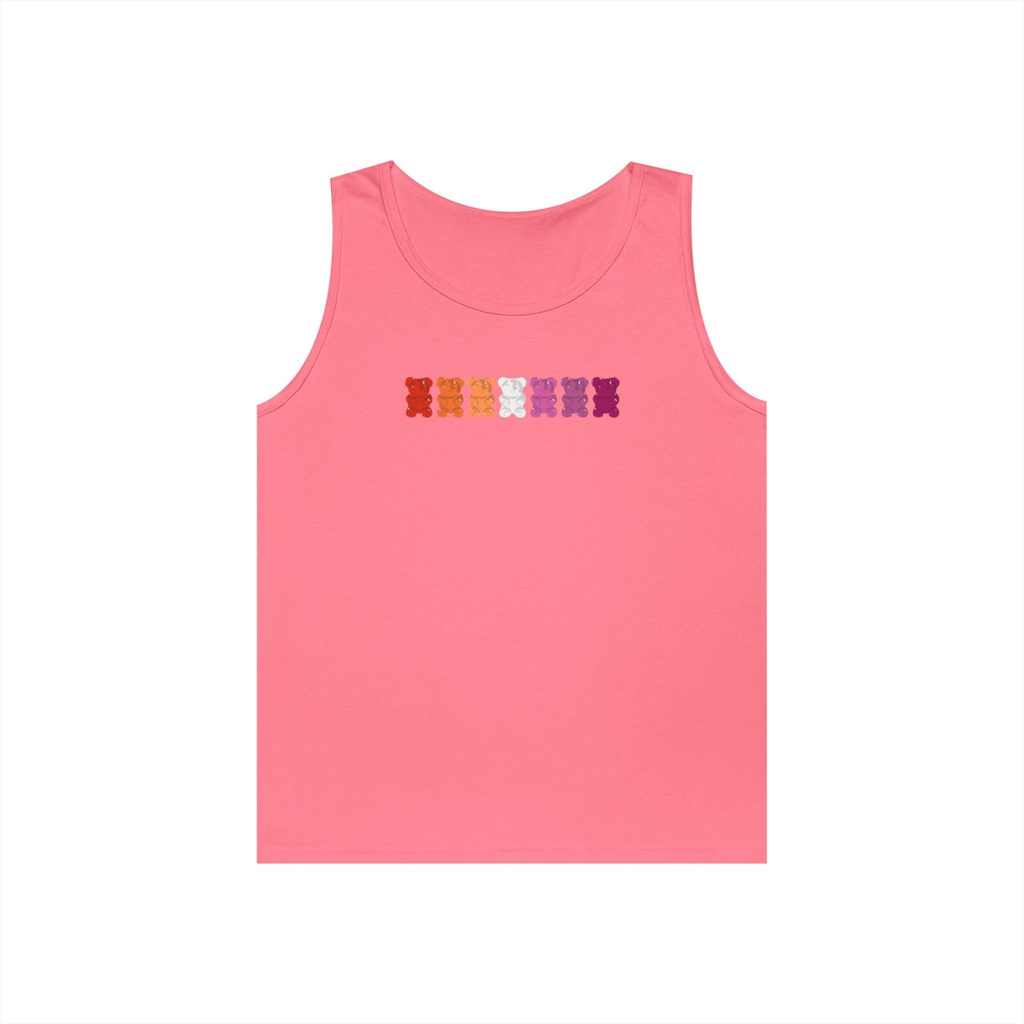 Lesbian Pride Gummy Bears Unisex Heavy Cotton Tank Top