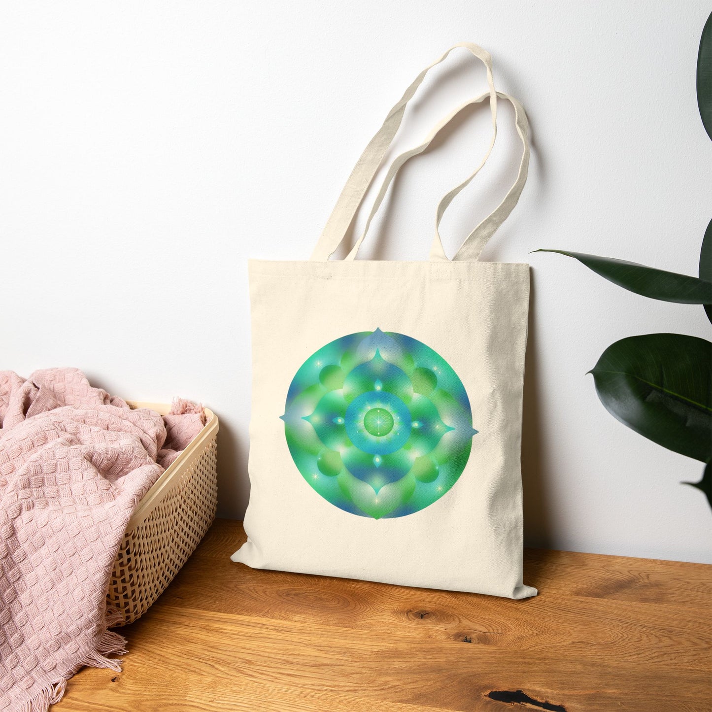Dreamy Mandala Cotton Canvas Tote Bag