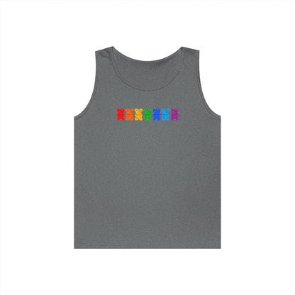 Rainbow Pride Gummy Bears Unisex Heavy Cotton Tank Top