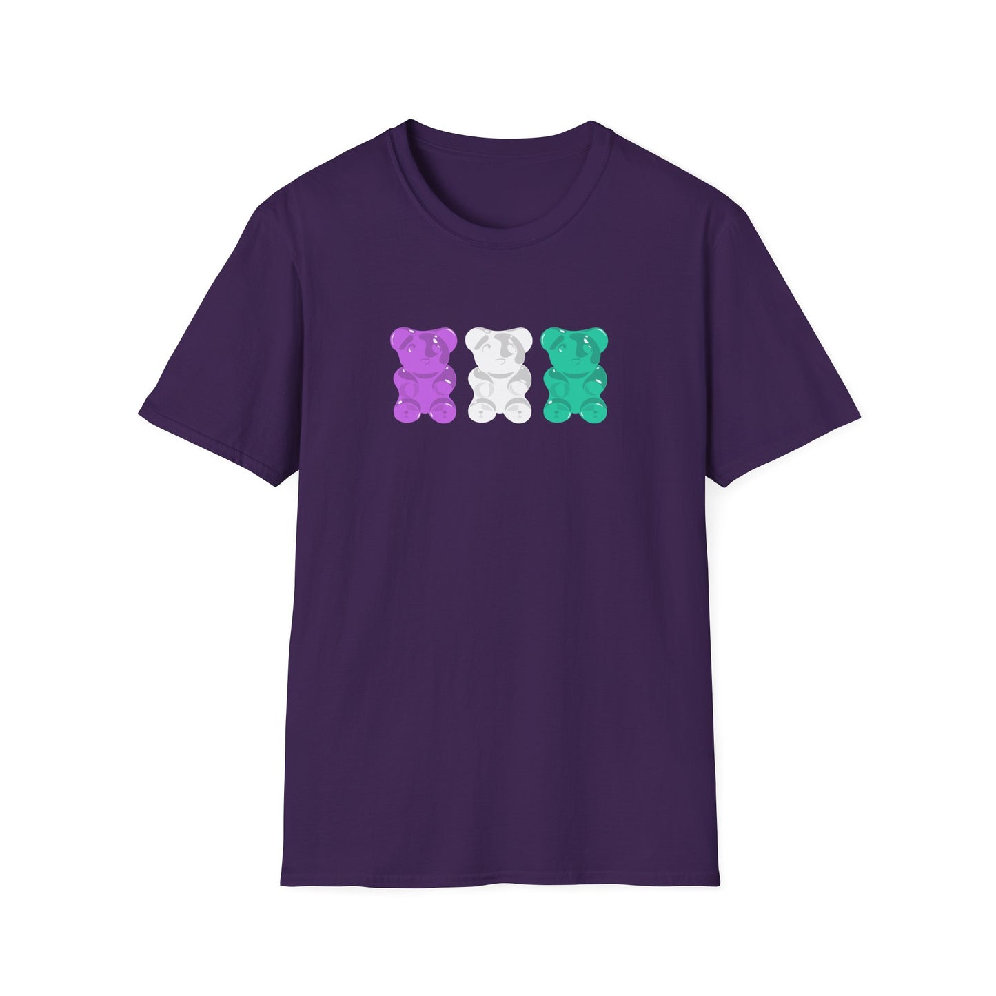 Genderqueer Pride Gummy Bears Unisex Softstyle T-Shirt