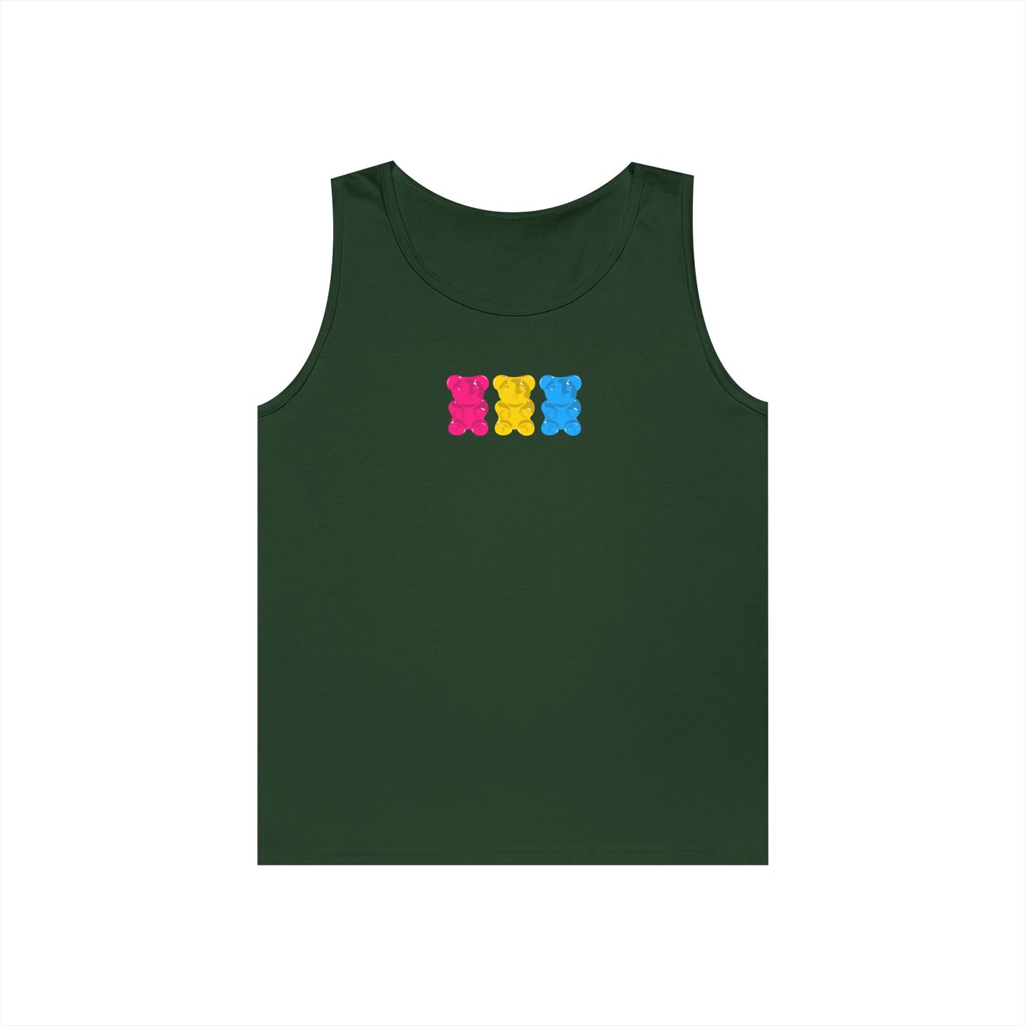 Pansexual Pride Gummy Bears Unisex Heavy Cotton Tank Top