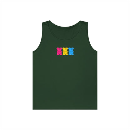 Pansexual Pride Gummy Bears Unisex Heavy Cotton Tank Top
