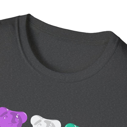 Genderqueer Pride Gummy Bears Unisex Softstyle T-Shirt