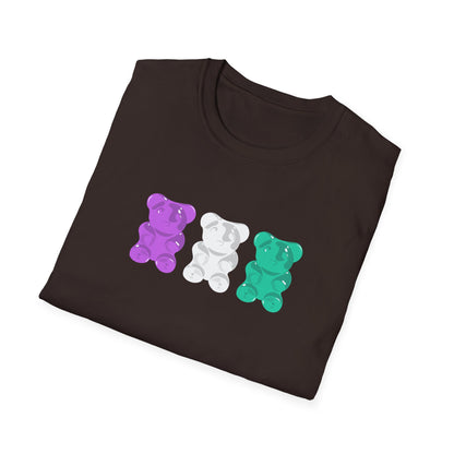 Genderqueer Pride Gummy Bears Unisex Softstyle T-Shirt