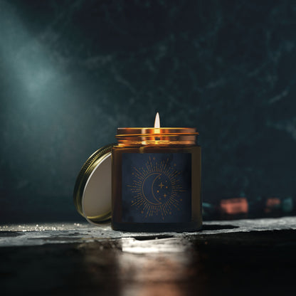 Cosmic Comforts Scented Candles, Coconut Apricot Wax (4oz, 9oz)
