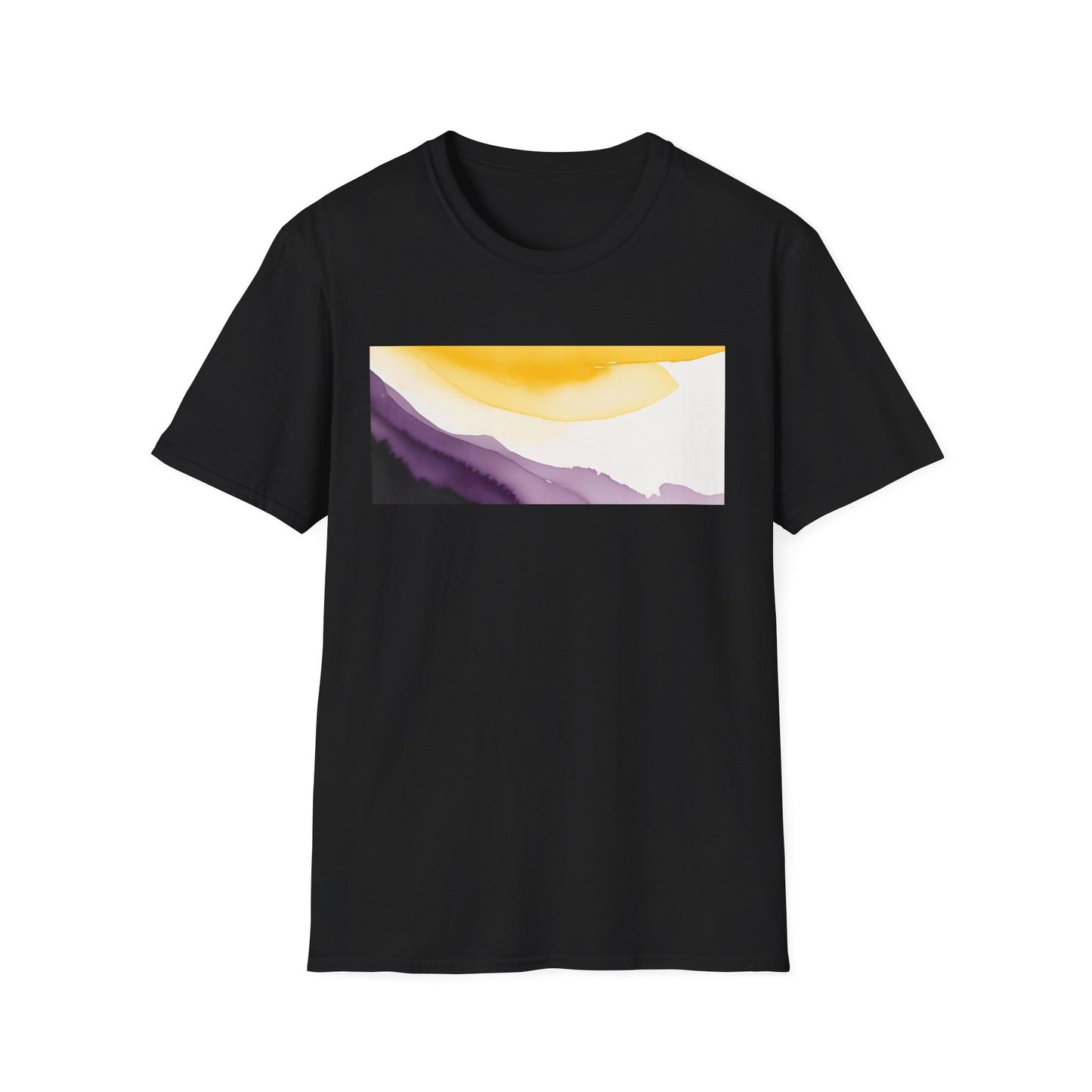 Nonbinary Pride Watercolor Unisex Softstyle T-Shirt