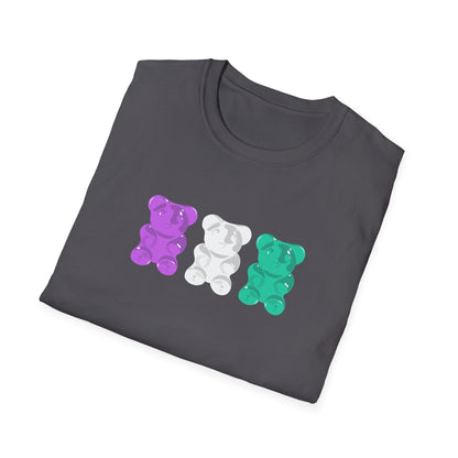 Genderqueer Pride Gummy Bears Unisex Softstyle T-Shirt