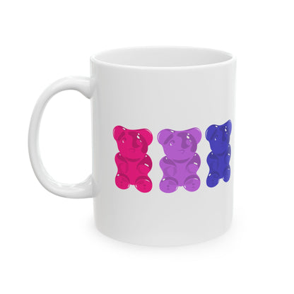 Bisexual Pride Gummy Bears Coffee Mug (11oz/15oz)