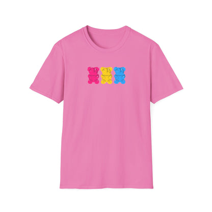 Pansexual Pride Gummy Bears Unisex Softstyle T-Shirt