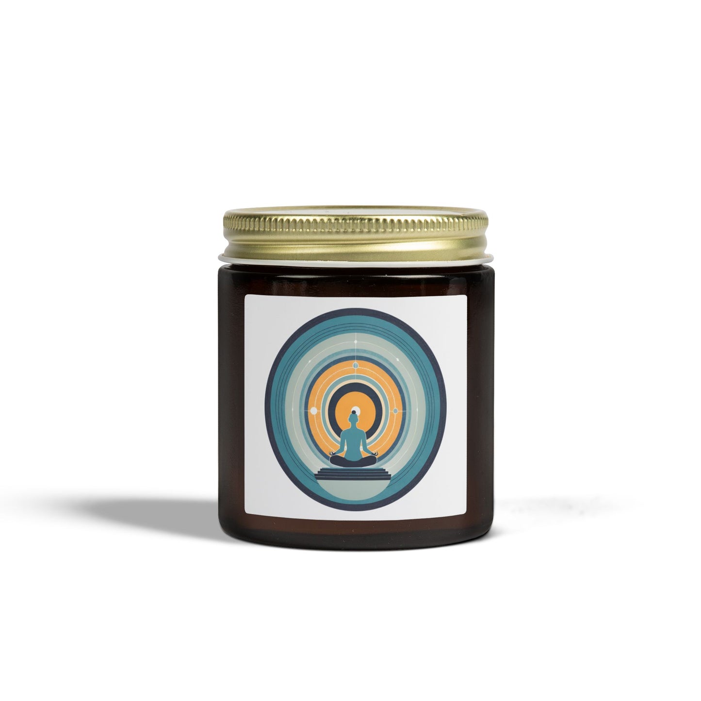 Circle of Meditation Scented Candles, Coconut Apricot Wax (4oz, 9oz)