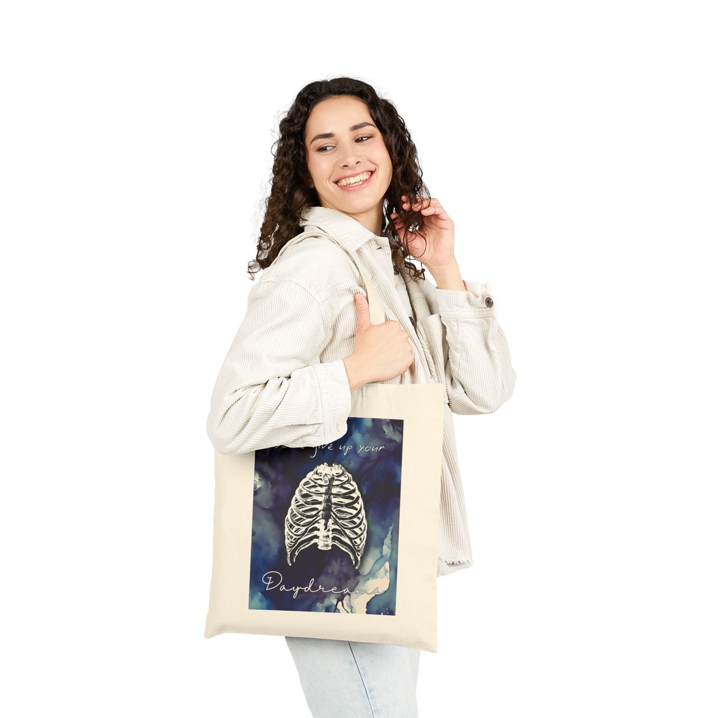 Don't Give Up On Your Daydreams Cotton Canvas Tote Bag