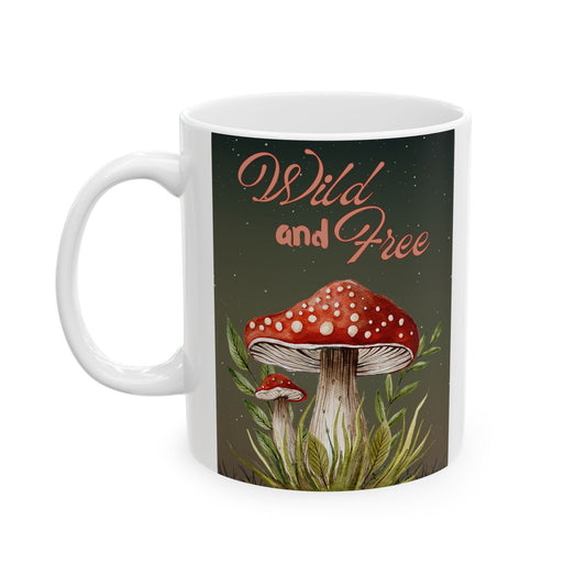 Wild and Free Ceramic Mug, (11oz, 15oz)