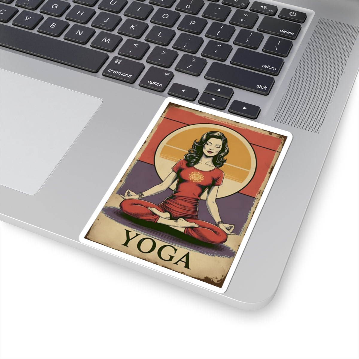 Yoga Girl Kiss-Cut Stickers
