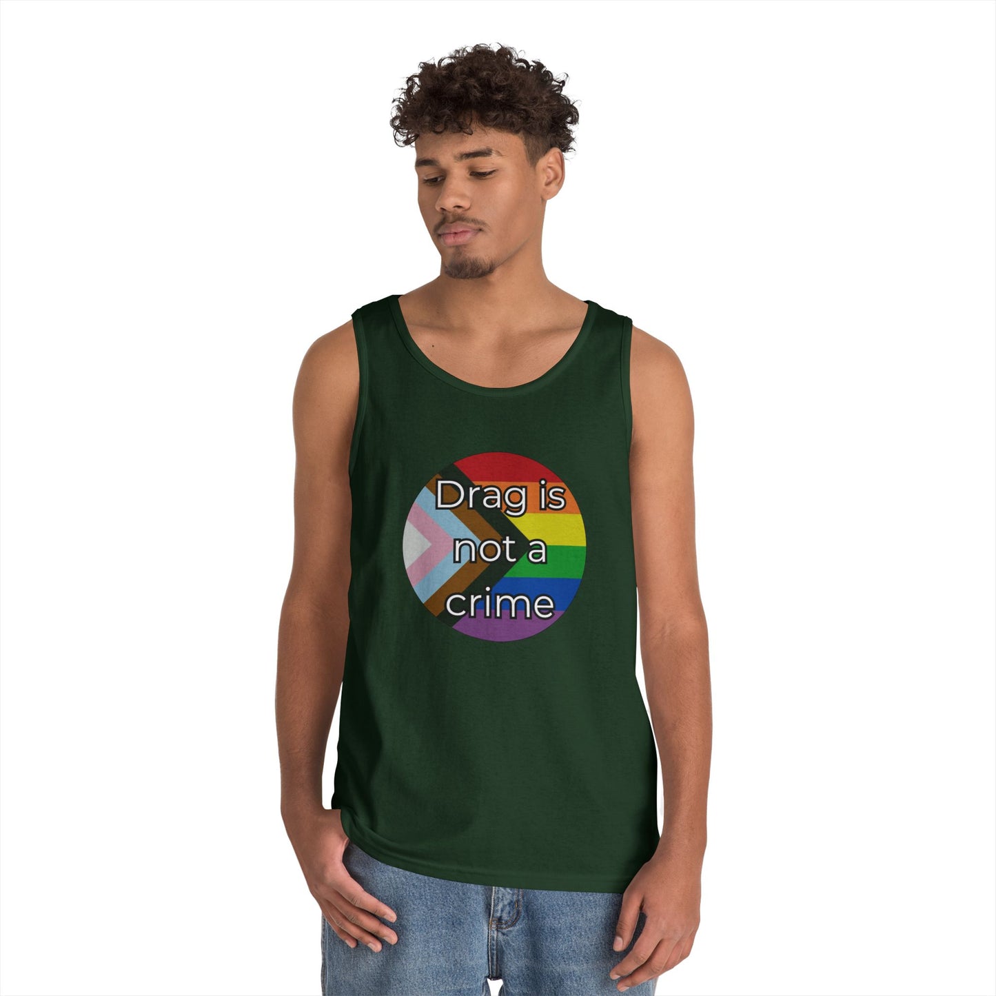 Drag Is Not A Crime Unisex Heavy Cotton Tank Top