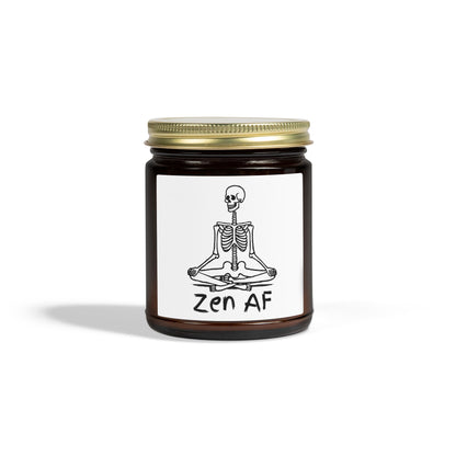 Zen AF Scented Candles, Coconut Apricot Wax (4oz, 9oz)