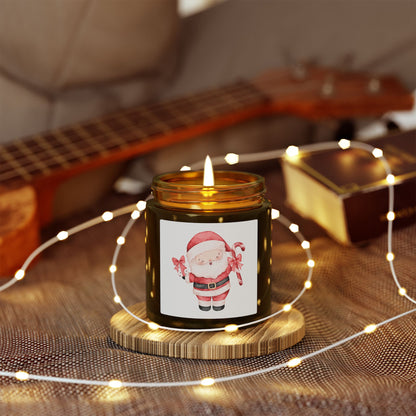 Santa Claus Scented Candles, Coconut Apricot Wax (4oz, 9oz)