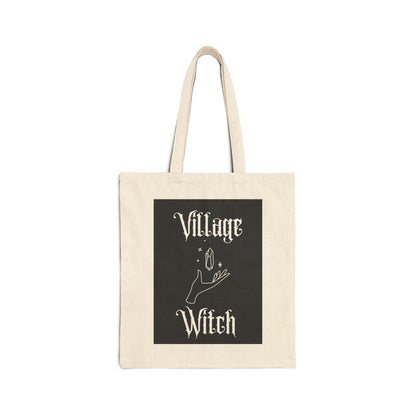 Village Witch Cotton Canvas Tote Bag