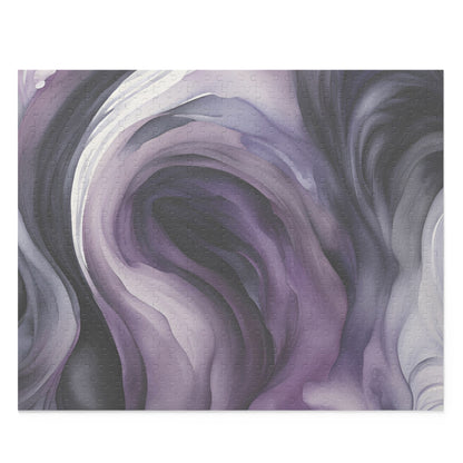 Dark Swirl Watercolor Puzzle (120, 252, 500-Piece)