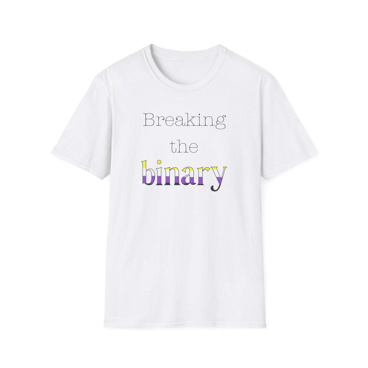 Breaking the Binary Pride Unisex Softstyle T-Shirt