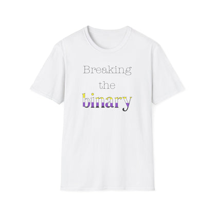 Breaking the Binary Pride Unisex Softstyle T-Shirt