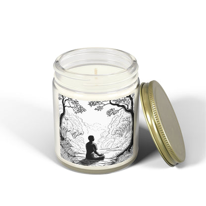 Forest Meditation Scented Candles, Coconut Apricot Wax (4oz, 9oz)