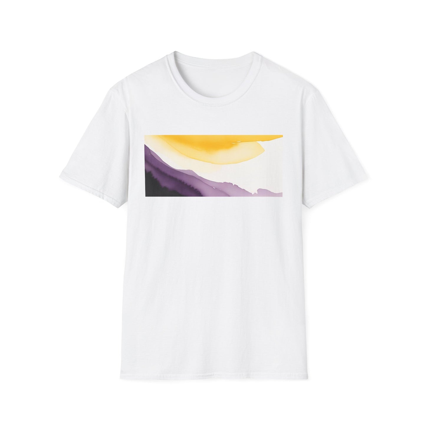 Nonbinary Pride Watercolor Unisex Softstyle T-Shirt