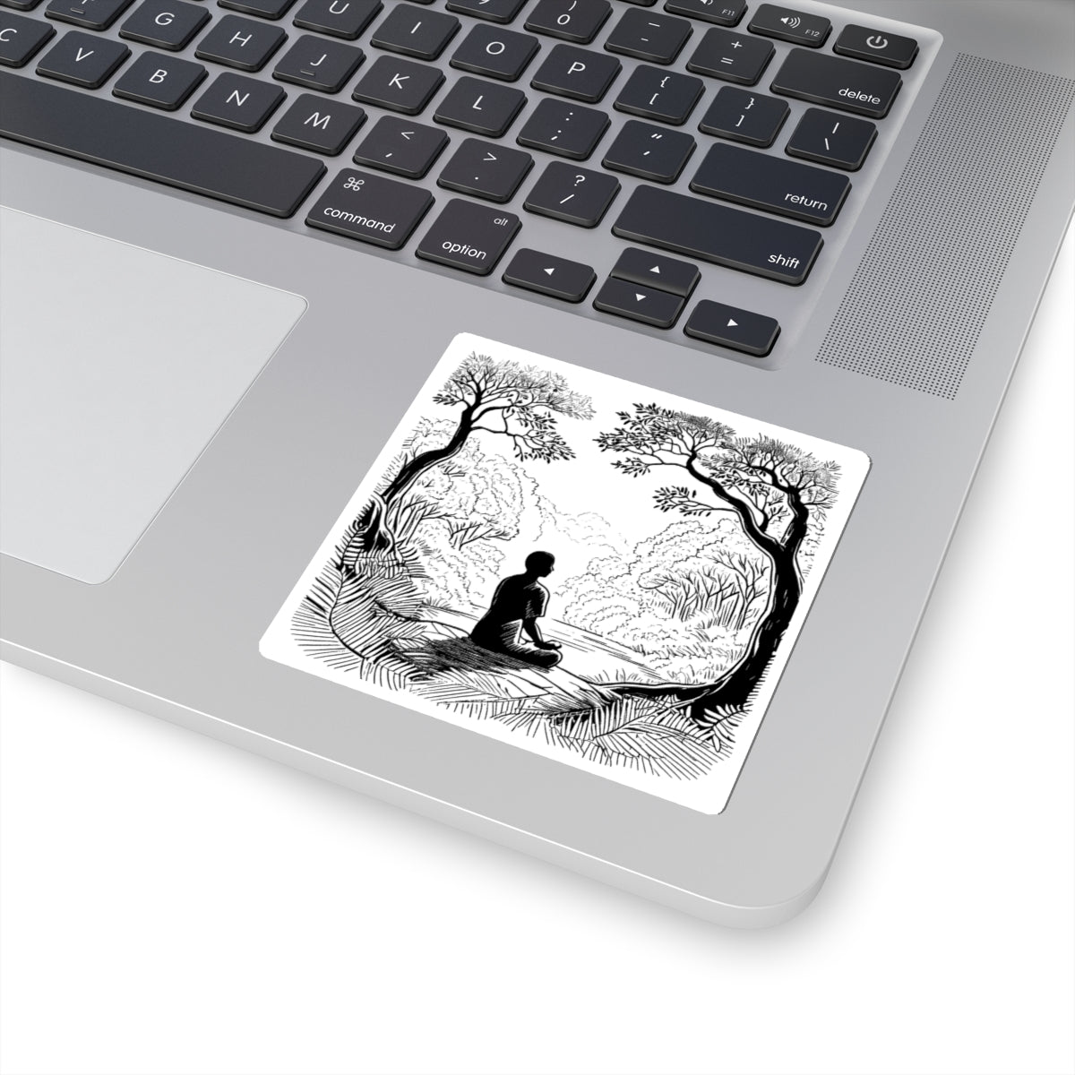 Forest Meditation Kiss-Cut Stickers