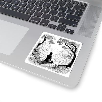 Forest Meditation Kiss-Cut Stickers