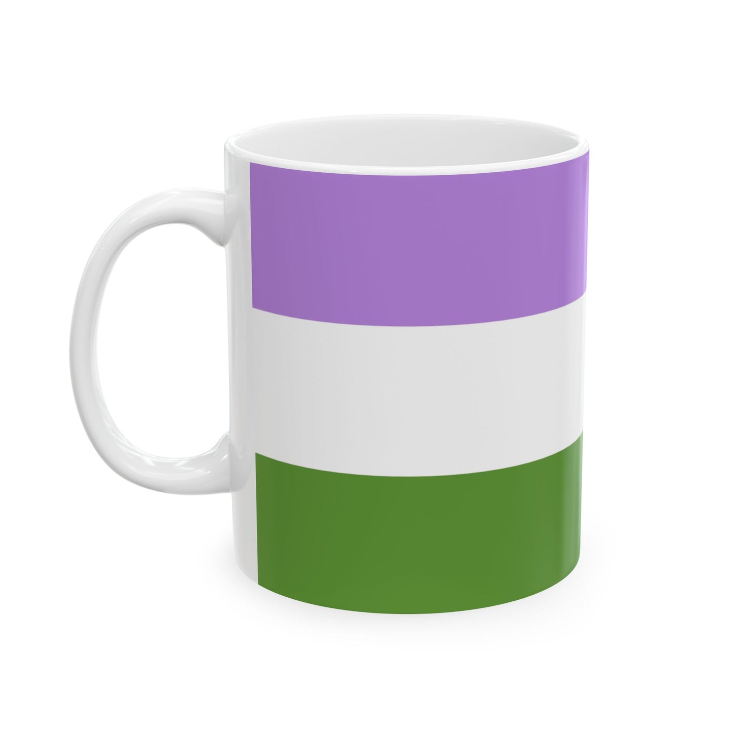 Genderqueer Pride Flag Coffee Mug (11oz/15oz)