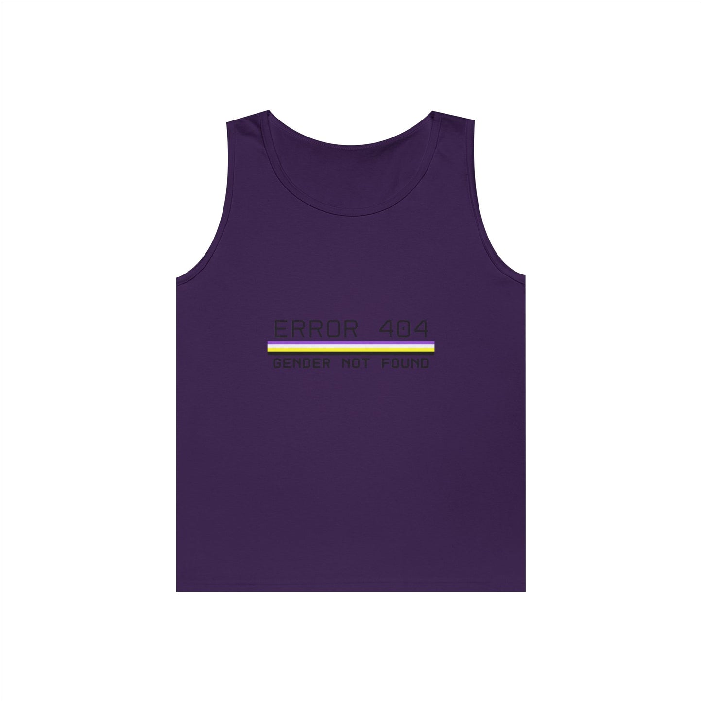 Error 404 Gender Not Found Unisex Heavy Cotton Tank Top