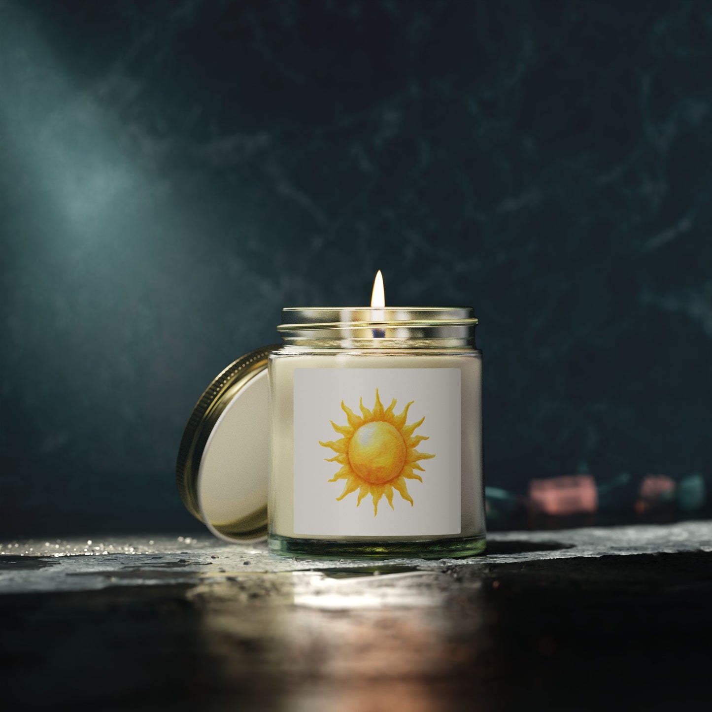 Cosmic Comforts Scented Candles, Coconut Apricot Wax (4oz, 9oz)